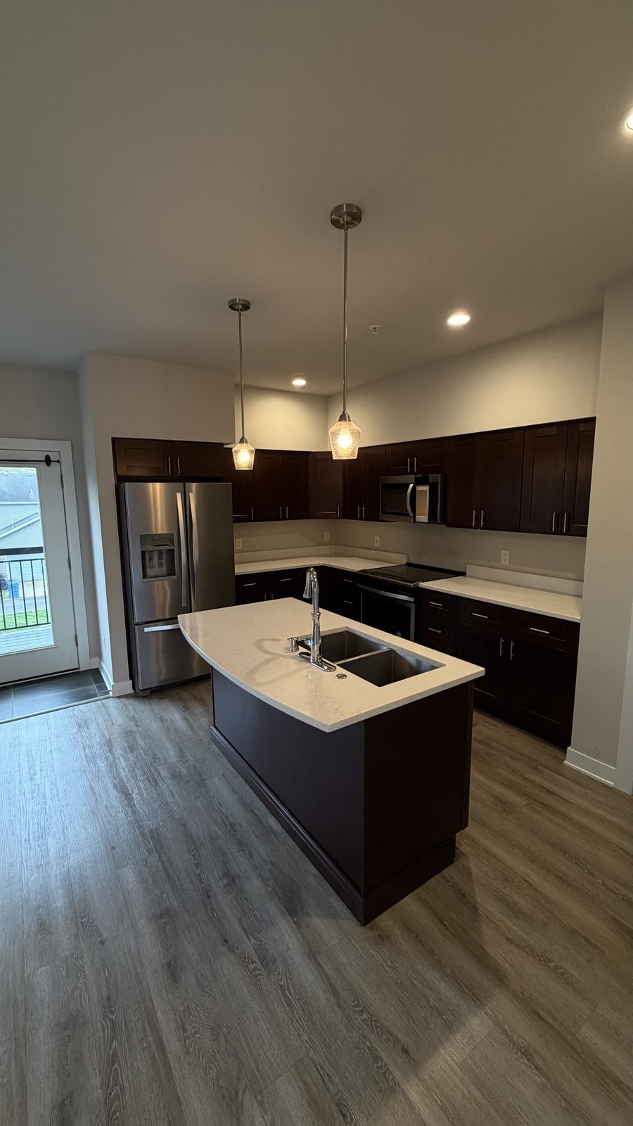 New construction kitchen detailed after final clean