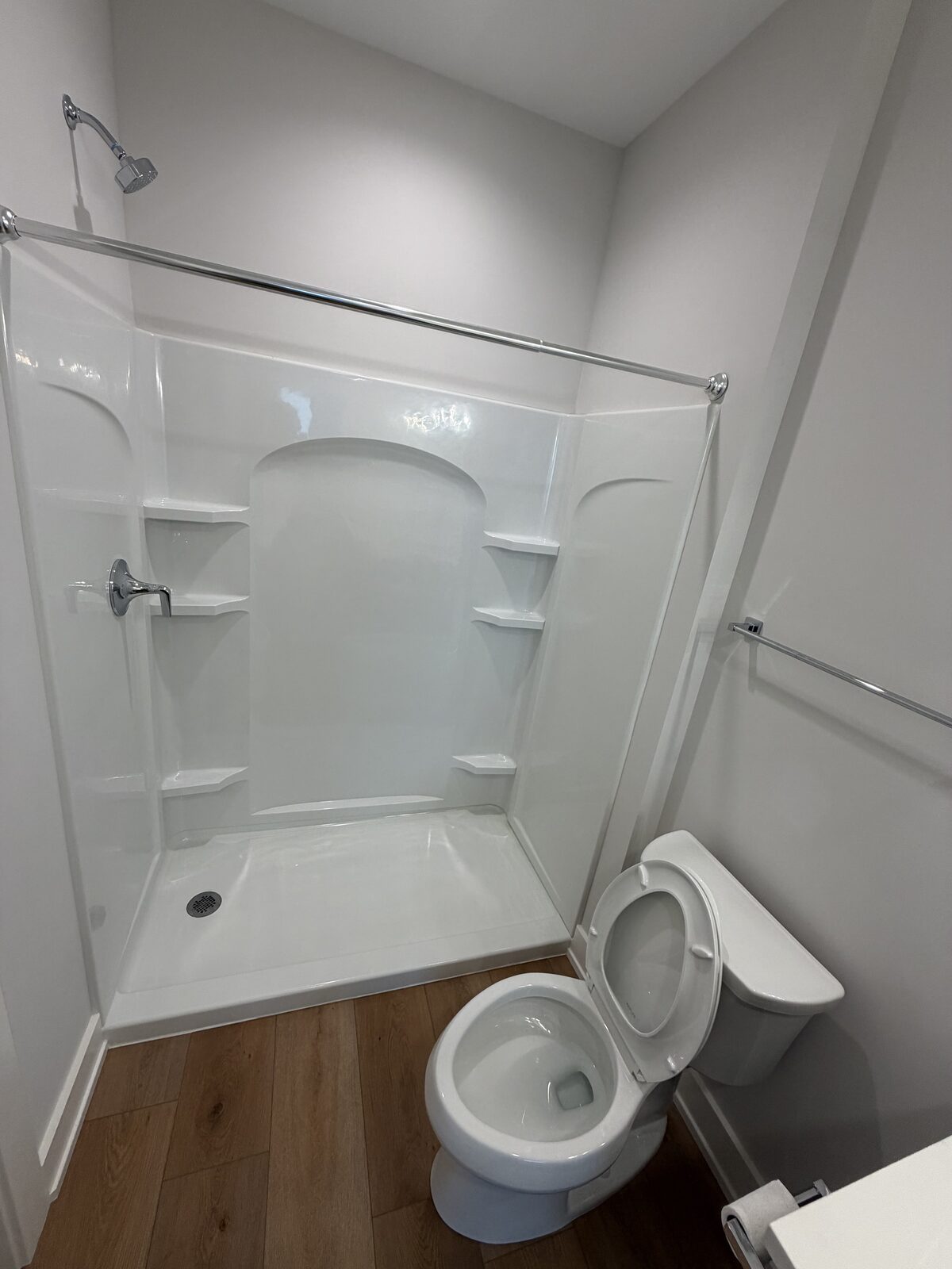 Walk-in shower deep cleaned by IBS Cleaning Services in Madison, WI