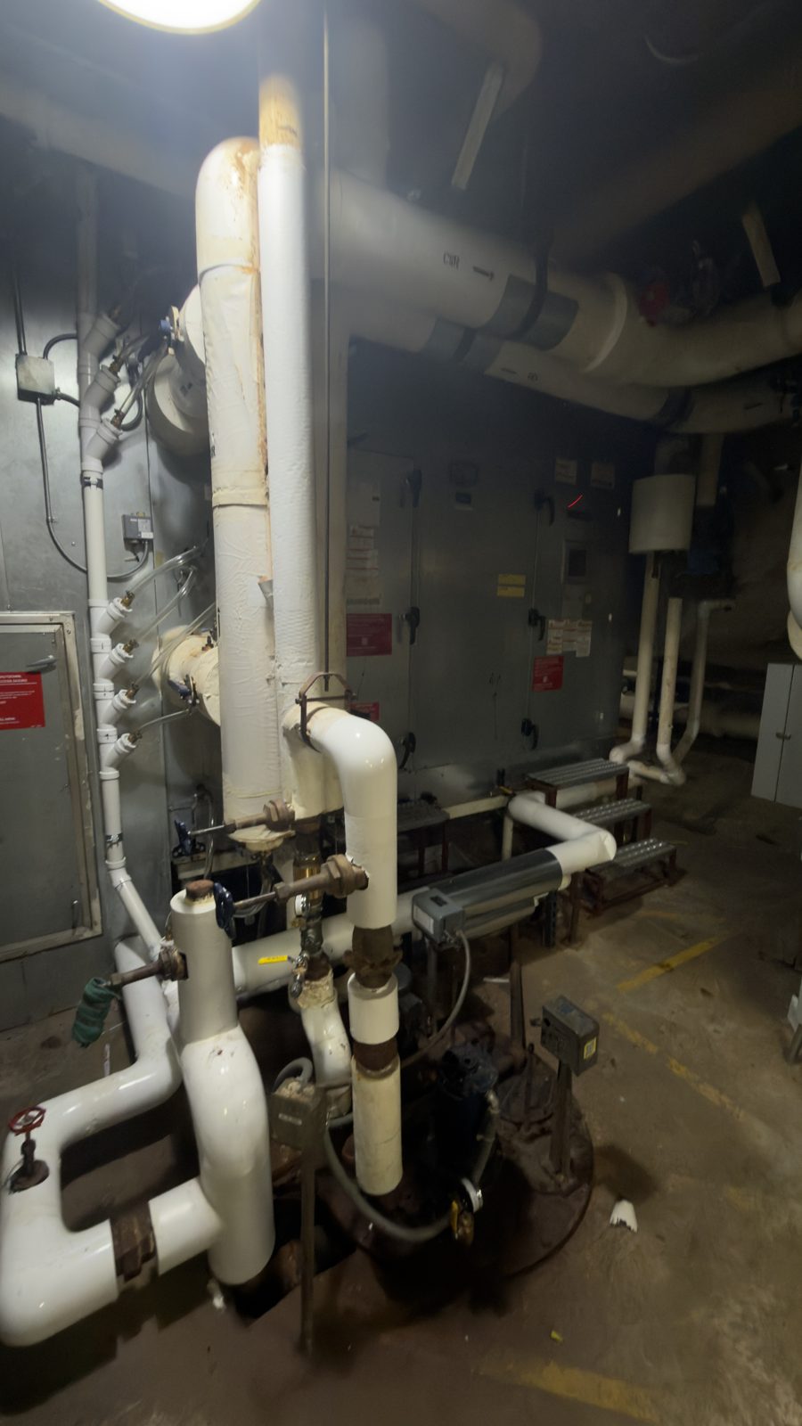 Commercial building mechanical room cleaned by IBS